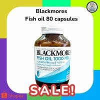 ราคา Blackmores Fish oil 1000 mg 80 แคปซูล บำรุงสมอง บำรุงสายตา ลดไขมันในเลือด (25669952157)