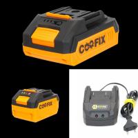 ราคา แบตเตอรี่ลิเธียม Coofix ขนาด 2.0Ah และ 4.0Ah ใช้ได้กับเครื่องมือไร้สายทั่วไป เช่น Eurox Sumo Milktank Goboss เป็นต้น (26916001316)