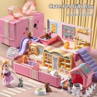 ราคา ของเล่นบ้านตุ๊กตาบาร์บี้สําหรับเด็กผู้หญิงอายุ 4-8 คุณสมบัติของไฟและเสียงแบบโต้ตอบรวมชุดสัตว์เลี้ยงและห้องนอนที่สมจริงบ้านเล่นตามบทบาทการศึกษาสํา (40057078757)