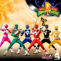 ราคา THREEZERO Mighty Morphin Power Rangers 1/6 Core Rangers + Green Ranger Six-Pack (มือสอง) (22244626321)
