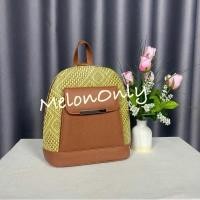 ราคา กระเป๋าเยื่อหวายสะพายหลัง 10*10.5 นิ้ว กระเป๋าหวายรีเมด คลาสสิค สไตส์วินเทจ ทรงสวย เรียบหรู (26719537886)