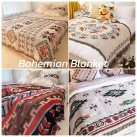 ราคา ผ้าคลุมเตียง ผ้าห่มนอน 3ฟุต5ฟุต6ฟุต ฝ้ายCotton ตกแต่งรีสอร์ท ผ้าปูที่นอน blanket (24583948292)
