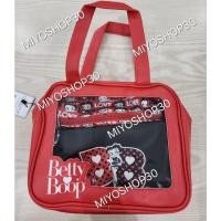 ราคา กระเป๋า ลาย betty boop เซ็ต สีแดง พร้อมส่ง (27155816364)