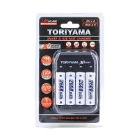 ราคา Toriyama แท่นชาร์จ X4 USB Charger+ถ่าน AA2600mAh (แพค 4ก้อน) (5034301415)