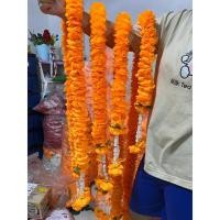 ราคา พวงมาลัยดอกดาวเรือง สีส้มทอง 2ชาย มีหลายขนาด มาลัยดาวเรืองดอกแน่นๆๆ มาลัยดอกไม้ พวงมาลัยดาวเรืองปลอม (28251444790)