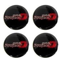 ราคา สติกเกอร์ติดดุมล้อ LENSO PROJECT D ขนาด 58mm. 1 ชุดมี 4 ชิ้น (8702902701)