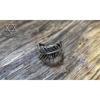 ราคา แหวนขนนก เงินแท้ ฟรีไซส์ Feather Ring Sterling Silver 925 NSRG1200 (29466766176)