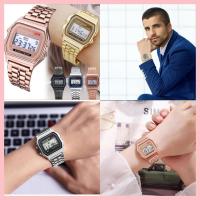 ราคา COD【จัดส่งจากกรุงเทพ】KOKO นาฬิกาดิจิตอลโซ่โลหะ LED กันน้ำหลากสีสำหรับผู้ชายและผู้หญิง (24179260306)