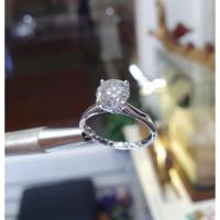 ราคา แหวนเพชรแท้เม็ดยอด1.10กะรัตเหลี่ยมH&A (6646812952)