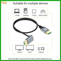 ราคา บ. ๊ลค.ต.ศ. 8เค60เฮิรตซ์ สายเคเบิล เอชดีทีวี สายต่อ HDMI 90 องศา สําหรับทีวี จอภาพ คอมพิวเตอร์ และ คอนโซลเกม (28386185759)