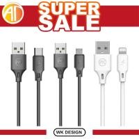 ราคา Wk Design Cable WDC-092 Quick Charge 2.4A Micro Ip Type-C 2 Metres High Efficiency Speed Long Data Cable (16797553427)