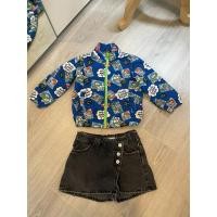 ราคา กระโปรงกางเกงยีนส์สีดำ Zara size 120 (28110078397)