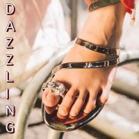 ราคา [ส่งฟรี] Footfit-รองเท้าพื้นนิ่มติดเพชรนิ้วโป้ง รุ่น Dazzling ฟรีถุง Shopping bag - รองเท้าแตะเพชร (1951787580)