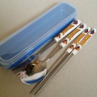 ราคา ชุด set กล่อง ช้อน ส้อม ตะเกียบ ขนาดกล่อง 8x2 นิ้ว ลาย สไปเดอร์แมน Spiderman (2773045318)