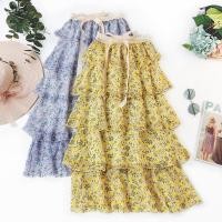 ราคา กระโปรงผ้าชีฟองลายดอกไม้สไตล์เกาหลี (2287571944)