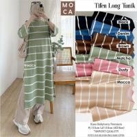 ราคา Tifen Long Tunic Plain Jumbo Allsize Premium Knit Uniqlo Top Original Ori Moca Labeled (43655730570)