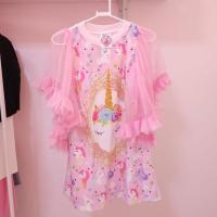 ราคา [มือ2] S อก 32 นิ้ว เดรสยูนิคอร์น แขนตาข่ายฟรุ้งฟริ้งสีชมพู งานป้าย Queen Unicorn (26859827891)