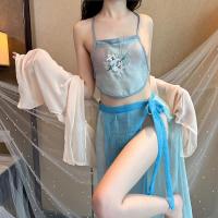 ราคา [chenhui] เซ็กซี่โบราณ Hanfu สไตล์รีพับลิกันเย็บปักถักร้อยชุดชั้นใน (42653823524)