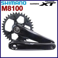 ราคา Shimano XT M8100 1x12 Crankset สำหรับ MTB จักรยานเสือภูเขา ขนาด 165 มม. และ 170 มม. พร้อม.Chainring 30T, 32T, 34T, 36T (40957005488)