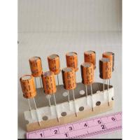 ราคา (แพ็ค10ตัว) 100UF 50V คาปาซิเตอร์ ELNA สีส้ม ทนความร้อนสูง125C ขนาด8x13mm แท้-ใหม่แกะกล่อง คาปาซิเตอร์ คุณภาพอย่างดี (22623137917)