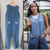 ราคา จั๊มสูททาสแมว lemonade Size L ปักลายแมว B526 (24631923693)