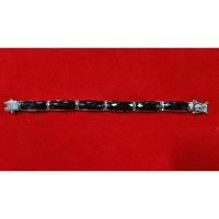 ราคา ข้อมือนิลเจียเหลี่ยมตัวเรือนเงินแท้ชุบทองคำขาว (27575258625)