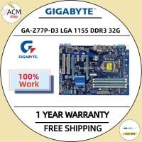 ราคา Gigabyte GA-Z77P-D3 ใช้พีซีเมนบอร์ด LGA 1155 Z77P-D3บอร์ด DDR3 USB3.0 USB2.0 HD (28653104443)