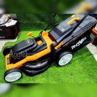 ราคา ROWEL รถเข็นตัดหญ้า รุ่น ALM160 ตัดหญ้าไฟฟ้า กำลัง 1600วัตต์ 220V. กล่องเก็บหญ้า 45L ตัดหญ้า ไฟฟ้า รถเข็น (26885353346)