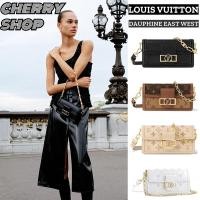 ราคา หลุยส์วิตตองLouis Vuitton DAUPHINE EAST WEST BAG กระเป๋าสะพายสตรี LV (29777780126)