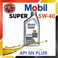 ราคา น้ำมันเครื่องเบนซิน โมบิล MOBIL SUPER 5W-40 1ลิตร สังเคราะห์100% (12829713195)