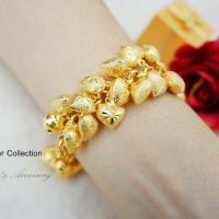 ราคา สร้อยข้อมือหัวใจ งานหุ้มทองแท้ 5 ไมครอน สวยเป๊ะ!! (704238473)