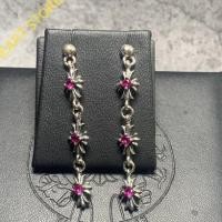 ราคา [REAL PHOTO]925 SILVER]ต่างหู Chrome Heart เพชรเต็มคุณภาพสูง -Chrome Heart Store (24875197143)