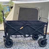ราคา [มือสอง] รถเข็นล้อโต-สีดำ รถลากแคมปิ้ง เข็นเด็ก เข็นน้องหมา (20811077201)