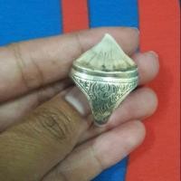 ราคา แหวนเงินแท้92.5% หัวแหวนปลากระเบนแท้ (6942270209)