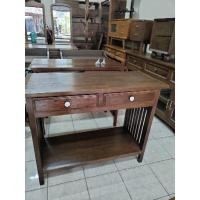 ราคา โต๊ะคอลโซน2ลิ้นชักไม้สัก หรือโต๊ะทำงาน (24111492735)