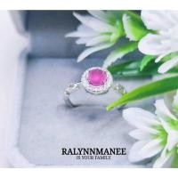 ราคา RP025 แหวนพลอยทับทิมแท้ ( Ruby ) หลังเบี้ย ตัวเรือนเงินแท้ 925 ชุบทองคำขาว,ชุบทอง,ชุบพิงค์โกลด์ งานสั่งทำ (27381272144)