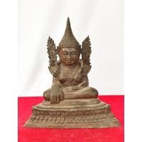 ราคา พระมหามัยมุนี รุ่นดวงเศรษฐี หลวงปู่ครูบาออ วัดพระธาตุดอยจอมแวะ จ.เชียงใหม่ เนื้อทองเหลือง หน้าตัก5นิ้ว (20657045403)