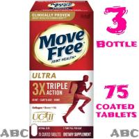 ราคา EXP:20273 Bottle Schiff Move Free Ultra 3X รุ่นพิเศษทานวันละเม็ด นำเข้าอเมริกาขนาด75เม็ด วิตามินบำรุงกระดูก ข้อต่อ (26226765275)