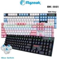 ราคา Razeak RK-X61 Metal Mechanical Keyboard Gaming BLUESWITCH (24238250928)