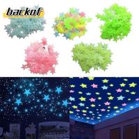 ราคา สติ๊กเกอร์ติดผนังเรืองแสง BACKOF, สติ๊กเกอร์ดาวเรืองแสง DIY สีสันสดใส, วอลล์เปเปอร์เรืองแสงในที่มืดสติ๊กเกอร์ติดผนังห้องนอนเพดานห้องนั่งเล่น (42400708195)