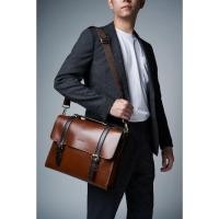 ราคา ZETTINO กระเป๋าหนังแท้ 14" Messenger Bag (27518488669)