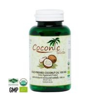 ราคา Coconic Coconut oil น้ำมันมะพร้าวสกัดเย็นออร์แกนิค 100% ชนิดแคปซูล 1000mg ( 1 กระปุก 60 แคปซูล ) (6731428234)