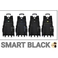ราคา พร้อมส่ง !!! กระเป๋านักเรียนล้อลาก/กระเป๋าเป้ล้อลาก รุ่นSmart Black ล้อลาก 6ล้อ (5507840724)