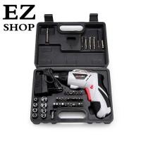 ราคา EZ SHOPสว่านไฟฟ้า ไร้สาย 4.8V 45 in 1 ชาร์แบตในตัว แบตเตอรี่ลิเธียม ชุดสว่านไฟฟ้า เครื่องขันน๊อตไฟฟ้า สว่านไขควง (5244942413)