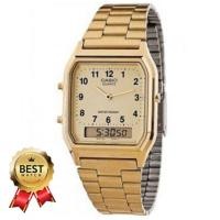 นาฬิกาข้อมือ Casio เรือนทองรุ่น AQ-230GA-9BMQD 