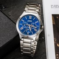 ราคา นาฬิกาข้อมือผู้ชาย Casio รุ่น MTP-V300D-2A สายแสตนเลส หน้าปัดสีน้ำเงิน -ของแท้ 100% รับประกันสินค้า 1 ปีเต็ม (19222838951)