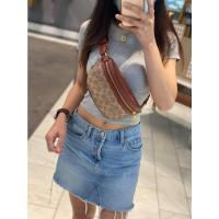 ราคา COACH 39937 BELT BAG IN SIGNATURE CANVAS กระเป๋าคาดอกคาดเอว (งานช็อป) (25339697063)