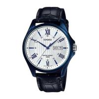 ราคา CASIO Gent quartz นาฬิกาข้อมือผู้ชาย สีดำ สายหนัง MTP-1384BUL-7AVDF (1515156308)