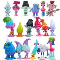 ราคา 18PCS Trolls Branch Critter Skitter Figure Cool Cute Kawaii Anime Figure Toy Doll Model Decoration Birthday Gifts (43103078099)