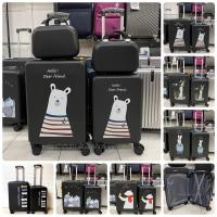 ราคา พร้อมส่งในไทย กระเป๋าเดินทางล้อลากลายการ์ตูนขนาด12/20/24นิ้วค่ะ (17369695188)